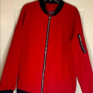 WULFUL Mens Casual Lightweight Jacket Softshell Flight Bomber Jacket Varsity